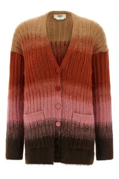 Fendi | Fendi Oversized Long-Sleeve V-Neck Cardigan