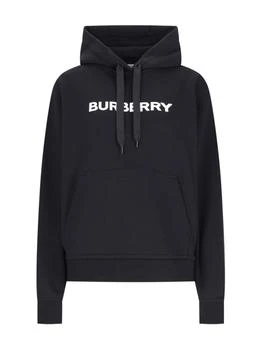 Burberry | Burberry Logo Printed Drawstring Hoodie