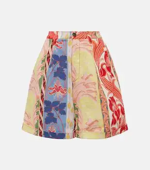 ETRO | Printed denim shorts