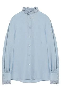 Valentino | Valentino Ruffle Detailed Button-Up Shirt