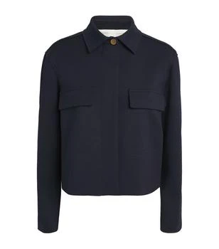 Wool-Blend Cropped Jacket