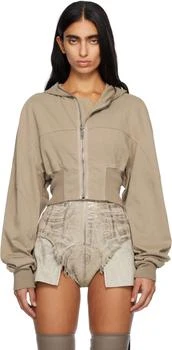 Rick Owens | Taupe Concordians Collage Hoodie