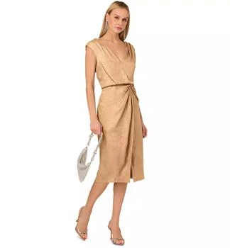Women
s Foil Woven Midi Dress