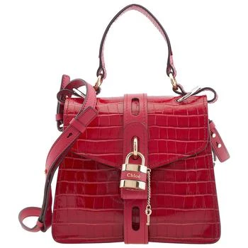 Chloé | Calfskin Crocodile Embossed Small Aby Day Shoulder Bag