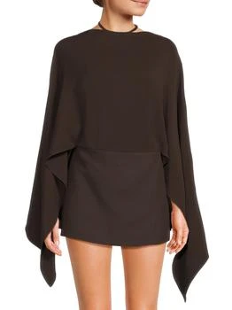 Valentino | Cape-Back Silk-Blend Rompers