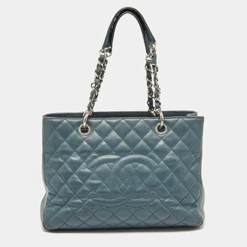 Chanel | Chanel GST Large Blue Leather Shopper Tote