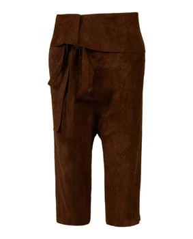 Yves Saint Laurent | Cropped Suede Droped Shorts