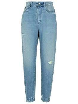 Dolce & Gabbana | Dolce & Gabbana High Waist Distressed Jeans