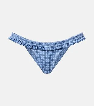 Faithfull Esterel checked bikini bottoms