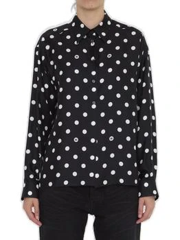 Dolce & Gabbana | Dolce & Gabbana Polka-Dot Printed Twill Shirt