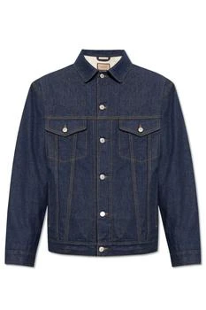 Gucci | Gucci Collared Button-Up Denim Jacket