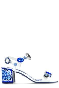 Dolce & Gabbana | Dolce & Gabbana Painted Heel Embellished Sandals
