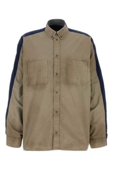 Balenciaga | Balenciaga Distressed Panelled Tracksuit Shirt