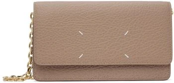 MAISON MARGIELA | Beige Four Stitches Chain Wallet
