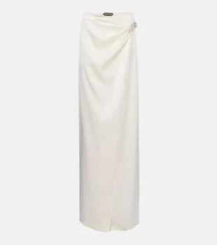 Tom Ford | Silk satin wrap skirt