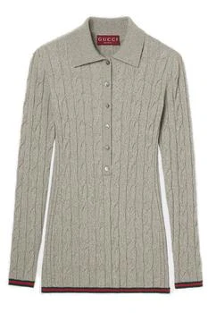 Gucci | Gucci Fine Cable And Rib Polo Top