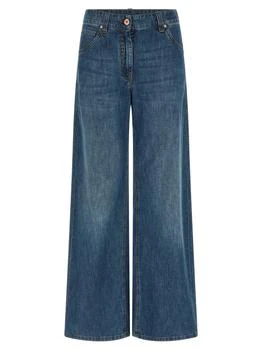 Brunello Cucinelli | Brunello Cucinelli Logo Patch Wide-Leg Jeans