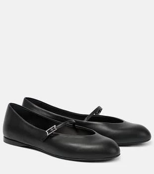 Max Mara | Leather Mary Jane ballet flats