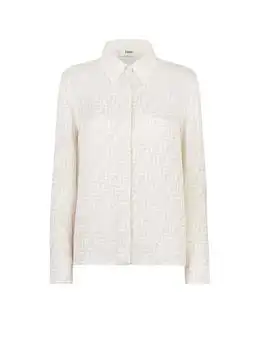 Fendi | Fendi FF Motif Long-Sleeved Shirt