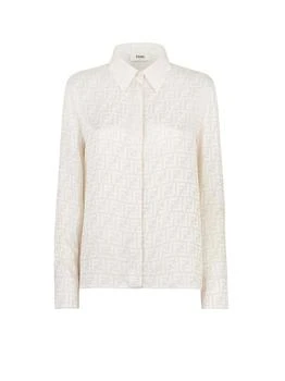 Fendi | Fendi FF Motif Long-Sleeved Shirt