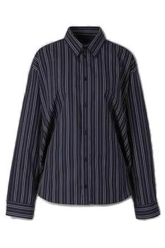 Balenciaga | Balenciaga Pinstriped Long-Sleeved Shirt