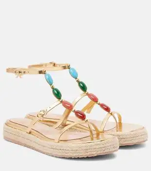 Gianvito Rossi | Shanti leather espadrille sandals
