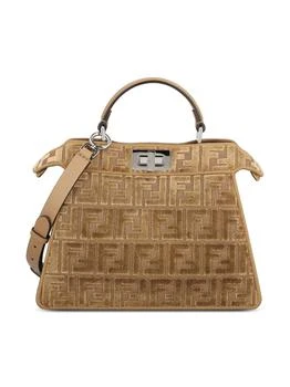 Fendi | Fendi Peekaboo Monogrammed Top Handle Bag