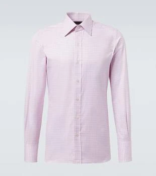 Tom Ford | Checked cotton poplin shirt