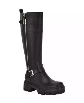 Women's Lynnie Tall Buckle Moto Lug Boots