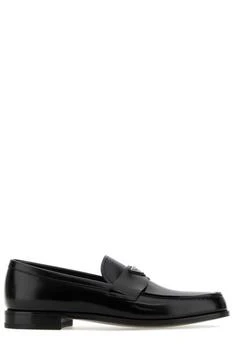 Prada | Prada Logo Plaque Slip-On Loafers
