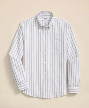 Brooks Brothers Friday Shirt, Oxford Ribbon Stripe