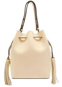 Valentino | Drawstring tassel-embellished leather shoulder bag