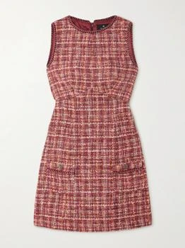 ETRO | Checked Cotton-blend Bouclé-tweed Mini Dress  - IT44