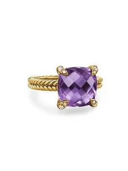 Chatelaine® Ring in 18K Yellow Gold with Pavé Diamonds