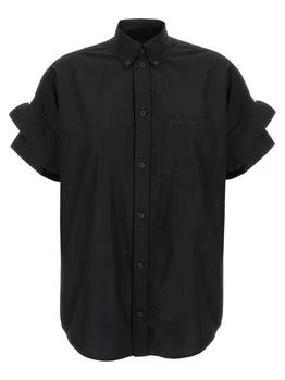 Balenciaga | Balenciaga Collared Sleeve Detailed Shirt