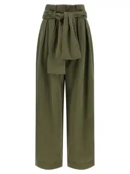 Balmain | Balmain High-Waist Belted Wide-Leg Pants