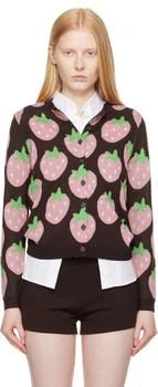 Sandy Liang Brown Eddie Cardigan