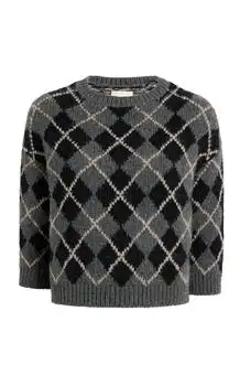 Khaite | Khaite Colt Argyle Cashmere Sweater - Moda Operandi