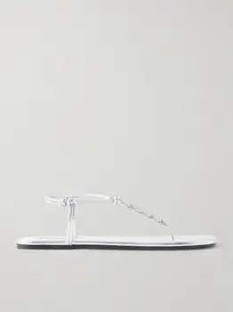 Jil Sander | Braided Metallic Leather Sandals - IT37