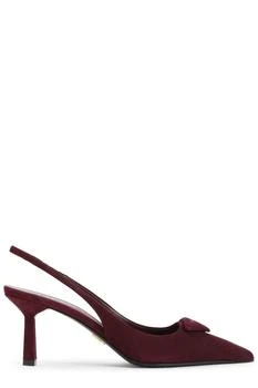 Prada | Prada Pointed-Toe Slingback Pumps
