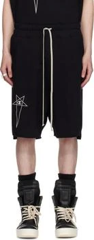 Rick Owens | Black Champion Edition Beveled Pods Shorts