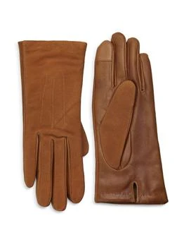 Carolina Amato Touch Tech Classic Leather Gloves