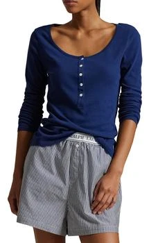 Ralph Lauren Long & Lean Cotton Jersey Lounge Henley