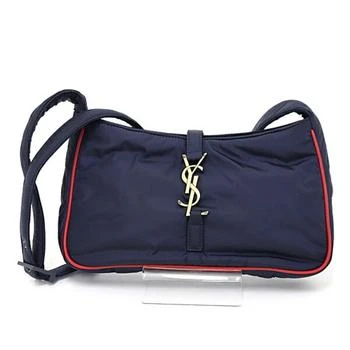 Yves Saint Laurent | Navy Color Leather Shoulder Bag (Pre-Owned)