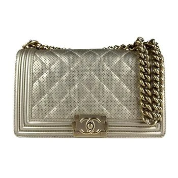 Chanel | Leather Metal Shoulder Bag (Pre-Owned)