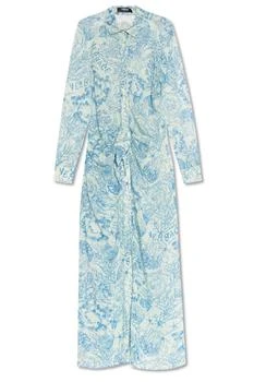 Versace | Versace Long-Sleeved Draped Dress