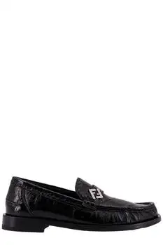 Fendi | Fendi FF Plaque Slip-On Loafers