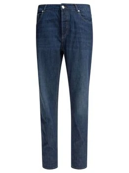 Brunello Cucinelli | Brunello Cucinelli Logo Patch Cuffed-Hem Jeans