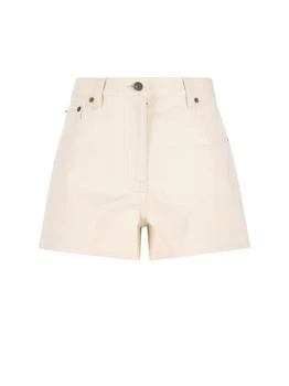 Valentino | Valentino VGOLD Logo Patch Denim Shorts
