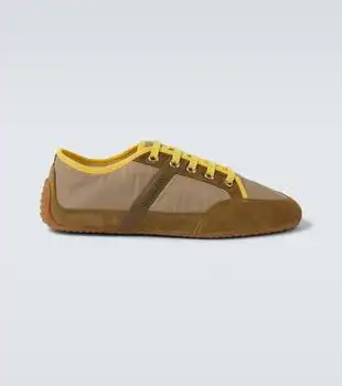 Givenchy | Slim suede-trimmed sneakers